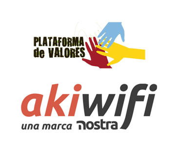 Logo de la Plataforma de Valores junto al de akiwifi