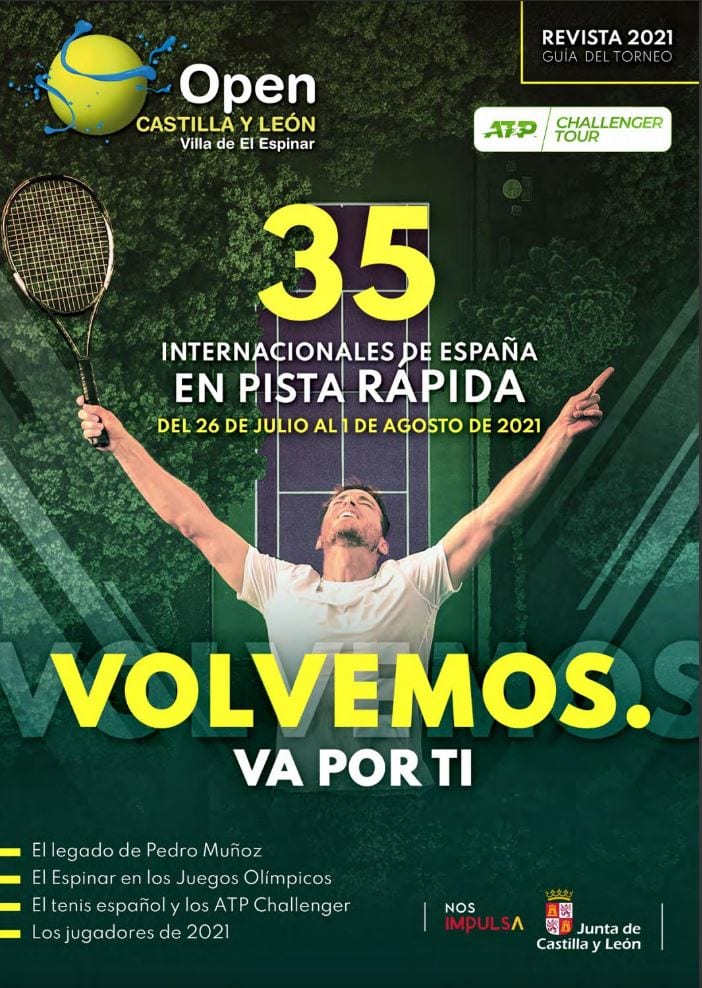 Portada de la revista del Open Castilla y León de tenis, Villa de El Espinar